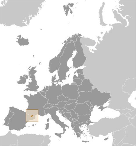 Andorra Locator Map