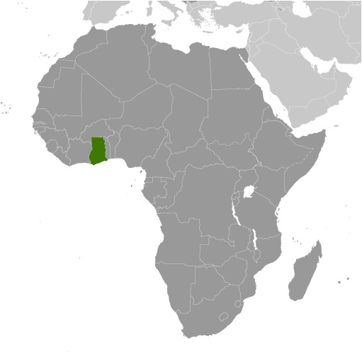 Ghana Locator Map