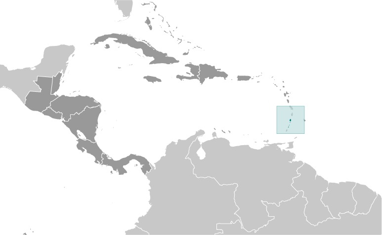 Saint Vincent and the Grenadines Locator Map